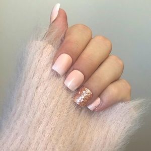 Ombré French Manicure Gel Press On Nails